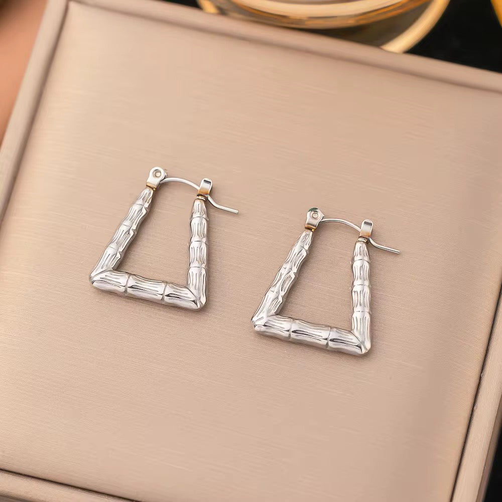 Floral Triangle earrings