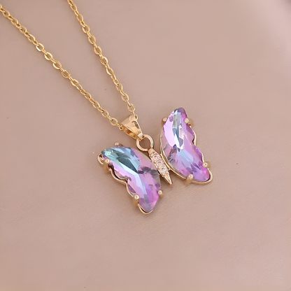 Crystal Wings Necklace